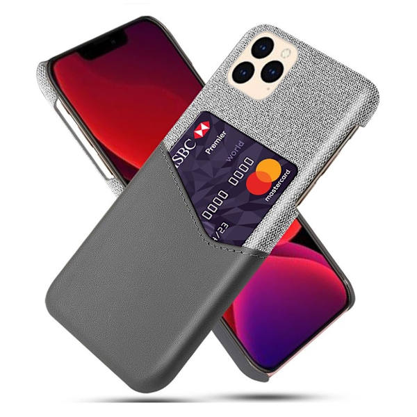 Bofink iPhone 12 Mini skal med korthållare - Silver/Grå Silvergrå