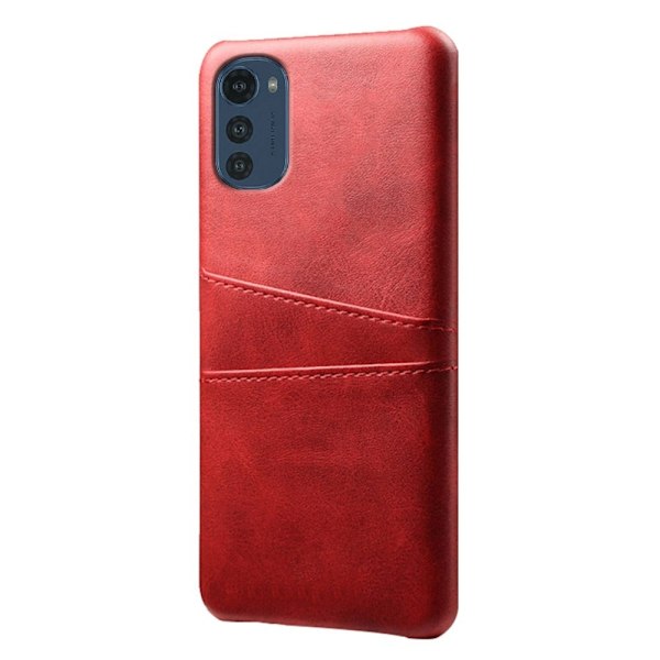 Dual Card Motorola Moto E32 kotelot - Punainen Red