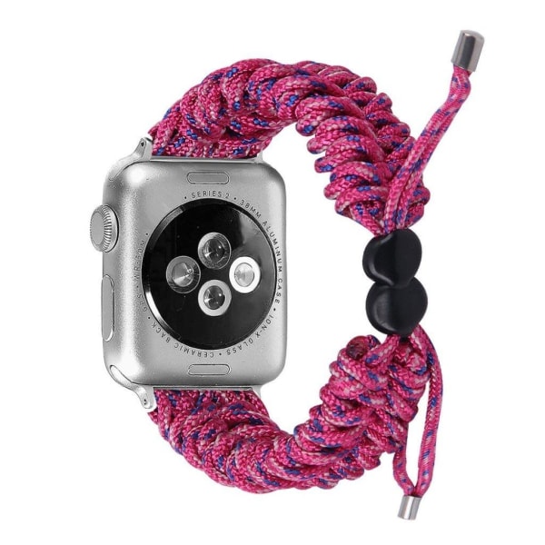 Apple Watch Series 6 / 5 44mm flettet rem - Rose Pink