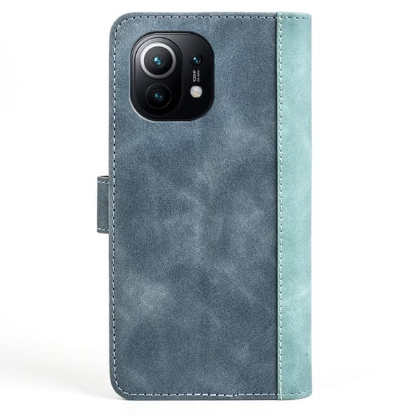 Tofarget lærdeksel for Xiaomi Mi 11 - Blå Blue