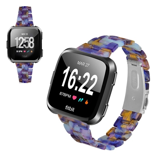 Fitbit Versa 2 / Versa Lite harpiksarmbånd - Blå Blanding Multicolor