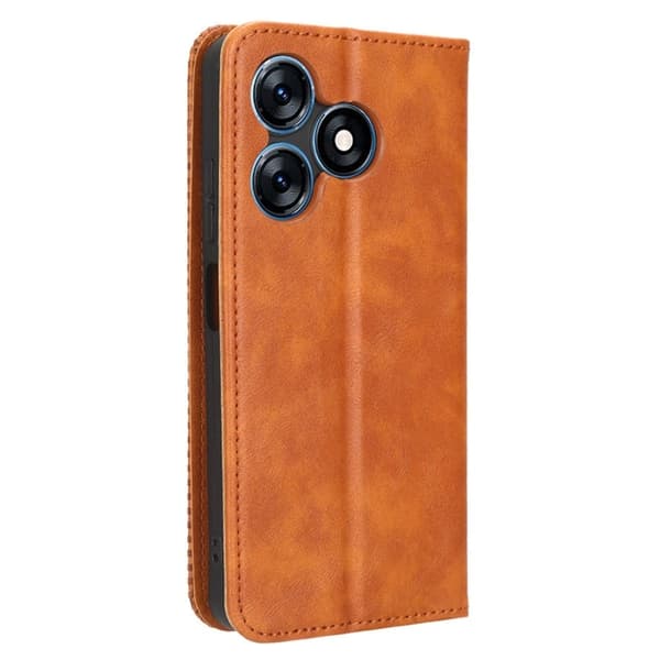 Bofink Vintage Tecno Spark 10 Læder Etui - Brun Brown