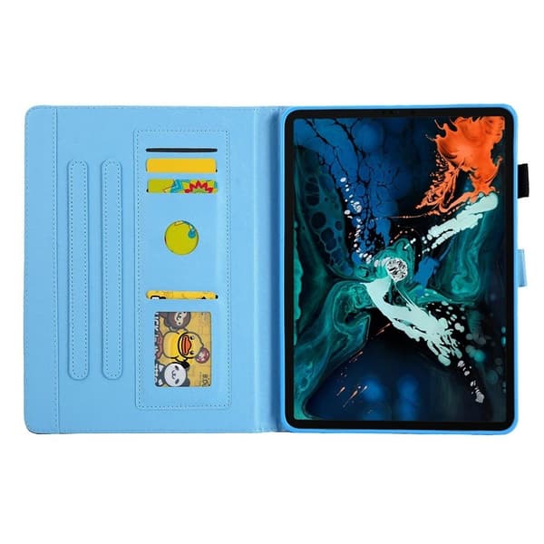 iPad Air (2020) / Pro 11 inch (2020) mønster læder etui - blå sommerfugl Blue