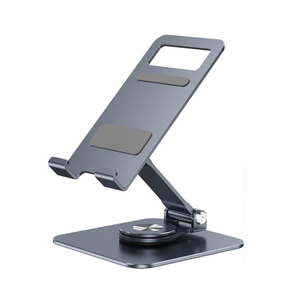 Universal rotatable double folding phone and tablet stand - Dark Silver grey
