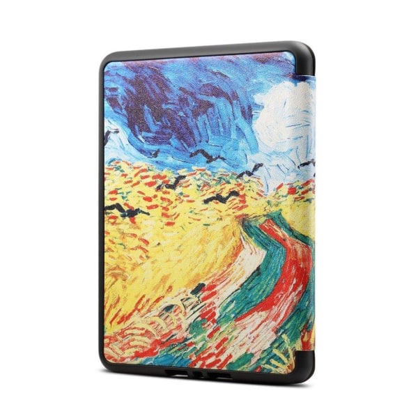 Amazon Kindle Paperwhite 4 (2018) mønstered læder flip etui - Hv Multicolor