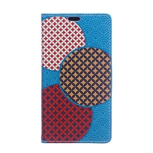 Moberg LG G4s Lær Etui - Sirkler Mønster Multicolor