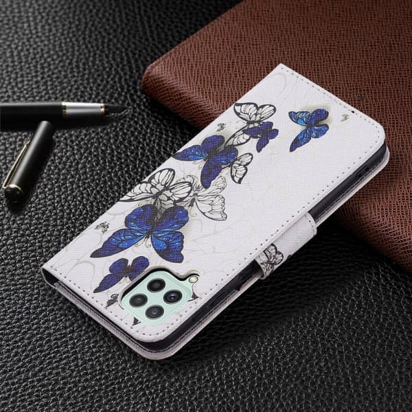Wonderland Samsung Galaxy A22 4G Flippetui - Sommerfugler Multicolor