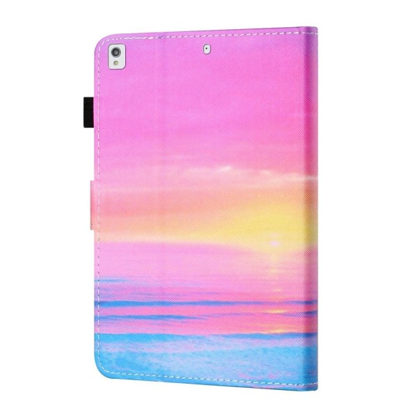 iPad 10.2 (2021) / (2020) / Air (2019) kaunis kuvio nahkainen flip case - Auringonlaskun Hehku Multicolor