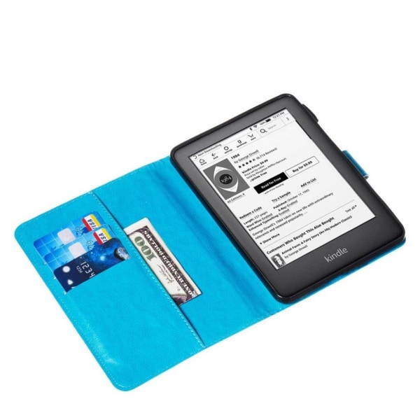 Amazon Kindle (2019) glitter pailletter læder etui - Havfrue Blue