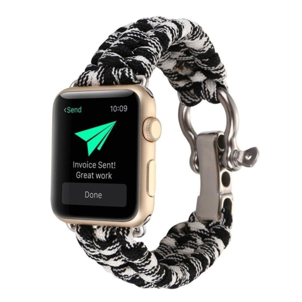 Apple Watch Series 4 40mm klockarmband med flätat rep - Blandad Färg multifärg