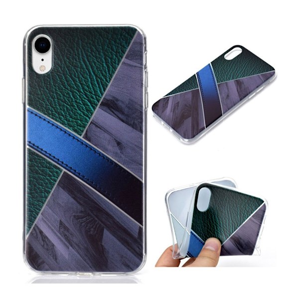Marmormotiv iPhone Xr skal - Grå Silvergrå