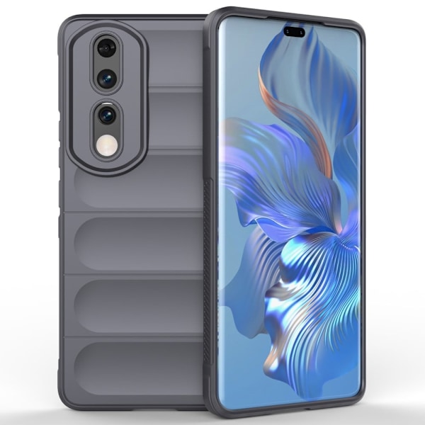Blødt grebsformet cover til Honor 90 Pro - Sølv/Grå Silver grey