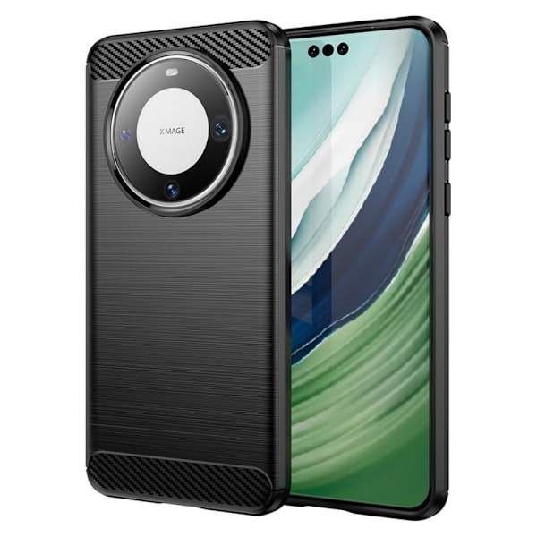 Carbon Flex Etui Huawei Mate 60 Pro+ - Svart Black