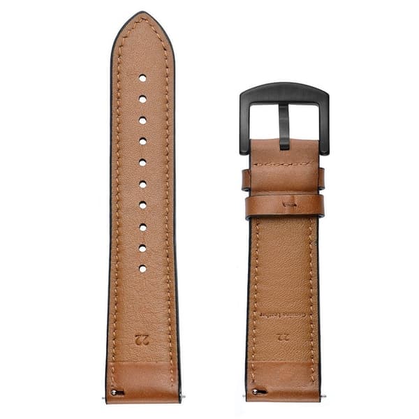 Huawei Watch / Watch 2 ægte læder Urrem - Brun Brown