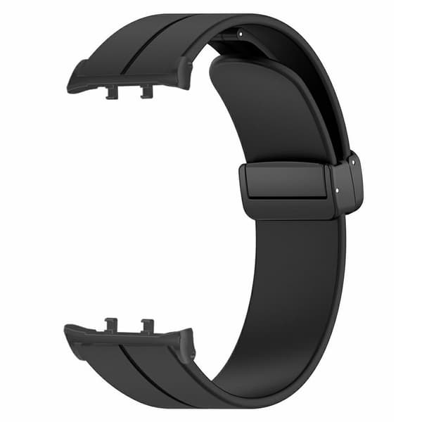 Honor Watch 5 Bands Silikone urrem med magnetisk foldelås - Sort Black