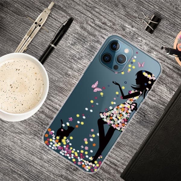 Deco iPhone 13 Pro Max Suojakotelo - Perhonen Girl Multicolor