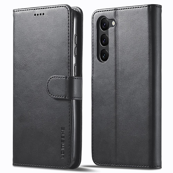 LC.Imeeke läder Samsung Galaxy S23 Plus fodral - Svart Svart