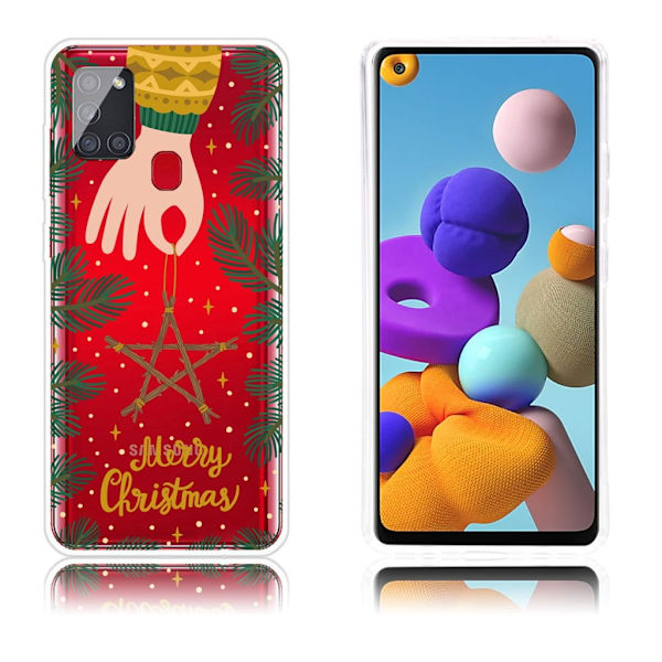 Juleveske til Samsung Galaxy A21s - Stjerne Brown