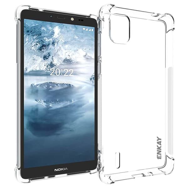 ENKAY klart faldsikkert etui til Nokia C2 2nd Edition Transparent