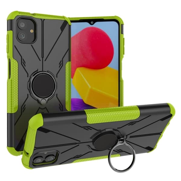 Kickstand-skydd med magnetisk platta för Samsung Galaxy A04 - Grön Grön
