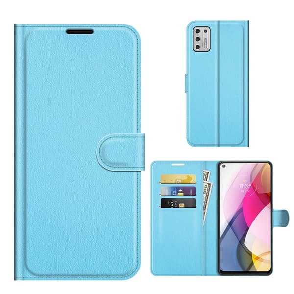 Classic Motorola Moto G Stylus (2021) Flip etui - Blå Blue