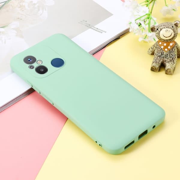 Matte Liquid silikone cover til Xiaomi Poco C55 / Xiaomi Redmi 11A - Grøn Green