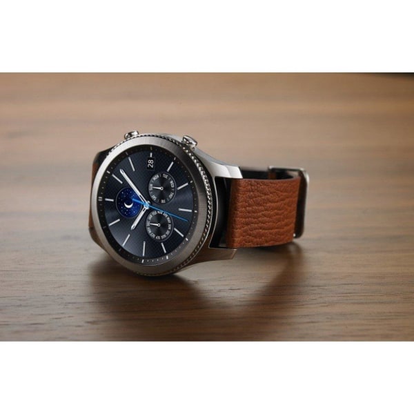 Samsung Gear S3 slitstark läder klockarmband - Brun Brun