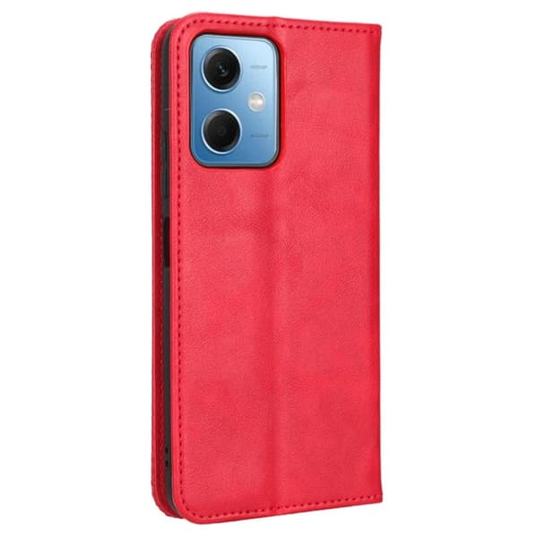 Bofink Vintage Xiaomi Redmi Note 12 Læder Etui - Rød Red