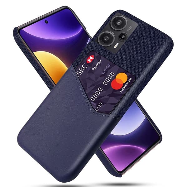 Bofink Xiaomi Poco F5 / Redmi Note 12 Turbo Kredittkort Deksel - Blå Blue