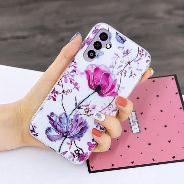 Deco Samsung Galaxy A34 5G Etui - Electroplated Lotus Purple