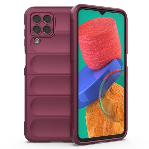 Mjukt greppformat Samsung Galaxy M33 5G skal - Röd Röd