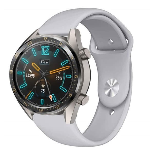 Huawei Watch GT / Watch Magic silikoninen kellonauha - Harmaa Silver grey