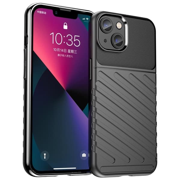 Thunder iPhone 14 Plus Suojakotelo - Musta Black