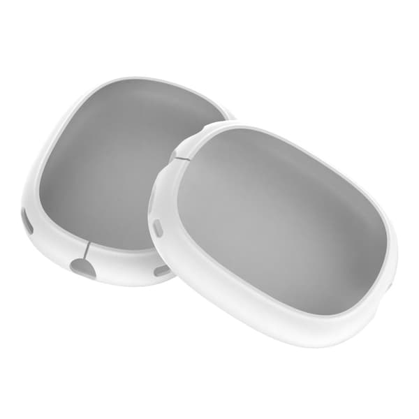 Silikonfodral AirPods Max 2 Bluetooth-headset Anti-rep öronkudde mjukt skalskydd - Vit Vit