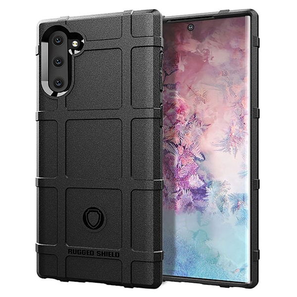 Rugged Shield Samsung Galaxy Note 10 cover - Sort Black