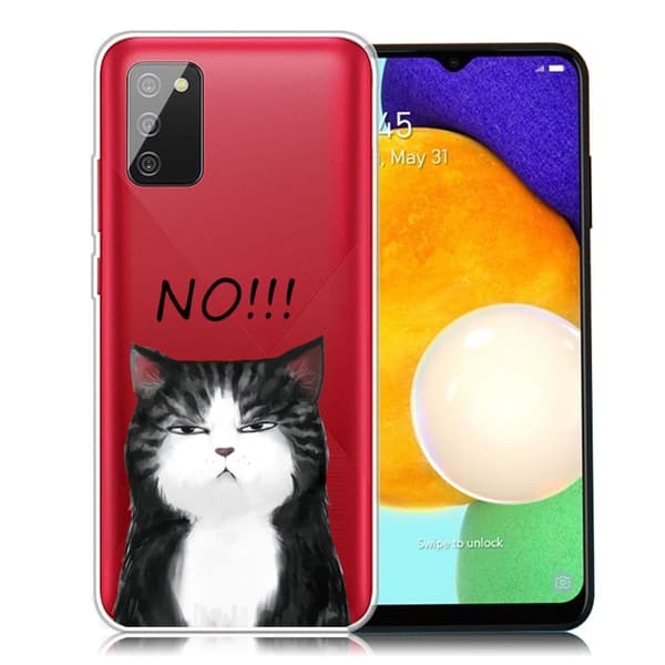 Deco Samsung Galaxy A03s deksel - Katt White