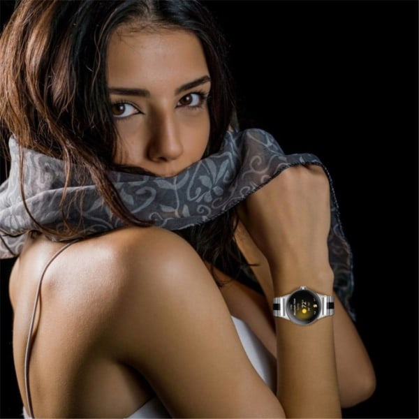 3 helmiä ruostumattomasta teräksestä kellon hihna Google Pixel Watch - Hopea / Musta Black