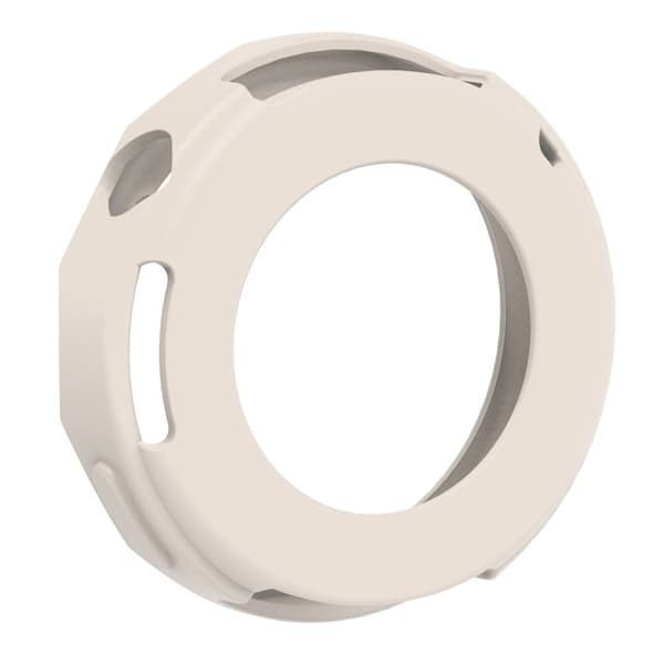Huawei Watch GT 5 Pro 42mm silikonarmband med klockramskydd - Stjärnljus Silvergrå
