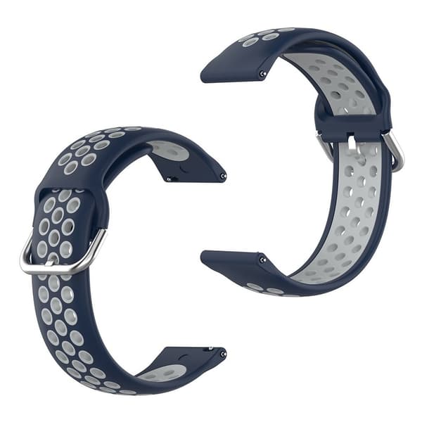 Samsung Galaxy Watch 3 (45mm) bi-farve silikone rem - blå / grå Blue