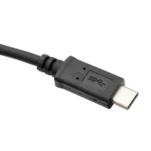 Universal CY UC-080 USB-C-hane till USB3.0 A-hane fjäderkabel Svart