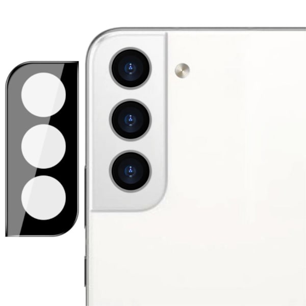 IMAK Samsung Galaxy S22 Plus / S22 HD kameralinsskydd av härdat glas - Svart Transparent