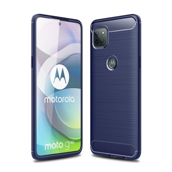 Carbon Flex etui - Motorola Moto G 5G - blå Blue