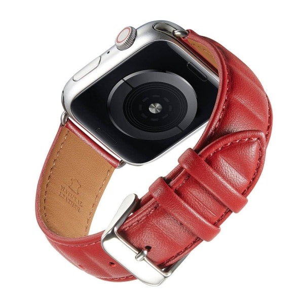 Apple Watch Series 8 (45mm) / Watch Ultra firkantet urrem i ægte Red
