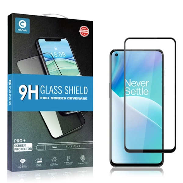 MOCOLO HD OnePlus Nord 2T skærmbeskytter i hærdet glas - Sort Udgave Transparent