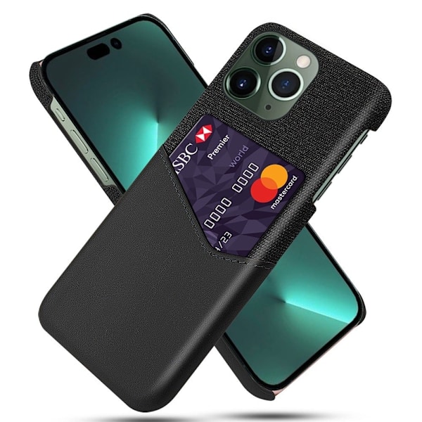 Bofink iPhone 14 Pro Max korttikotelo - Musta Black