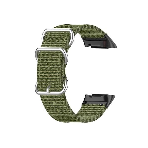 Fitbit Charge 5 elastinen nailon kellonhihna - Armeijan Vihreä Green
