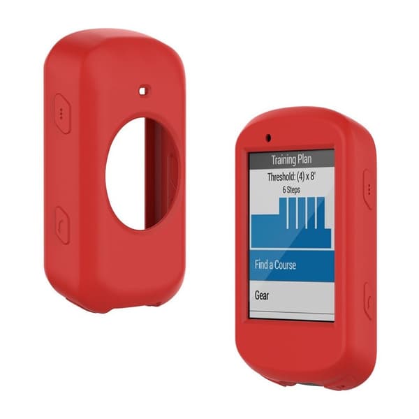 Garmin Edge 530 kestävä silikonikotelo - Punainen Red
