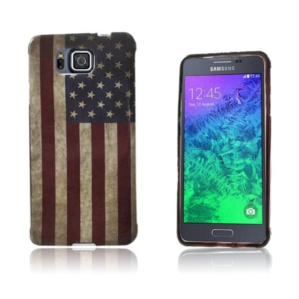 Westergaard Samsung Galaxy Alpha Suojakuori - USA:n Lippu Multicolor