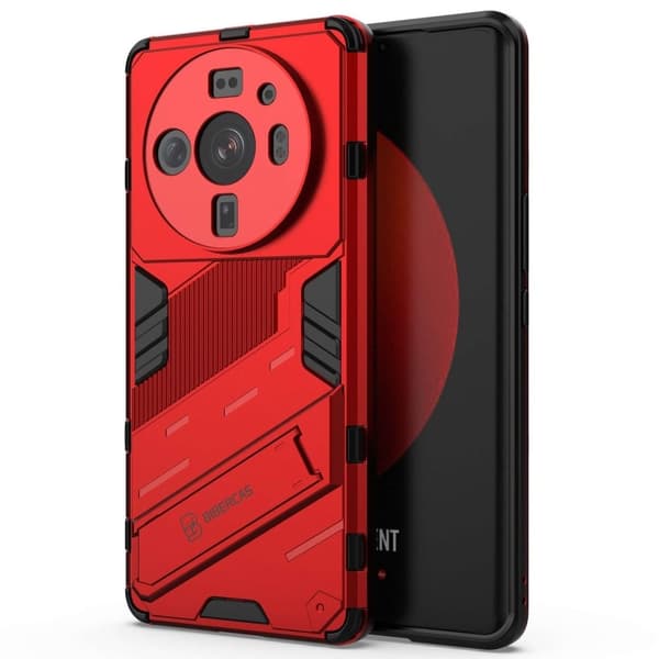 Shockproof Hybrid Deksel med A Modern Touch til Xiaomi 12s Ultra - Rød Red