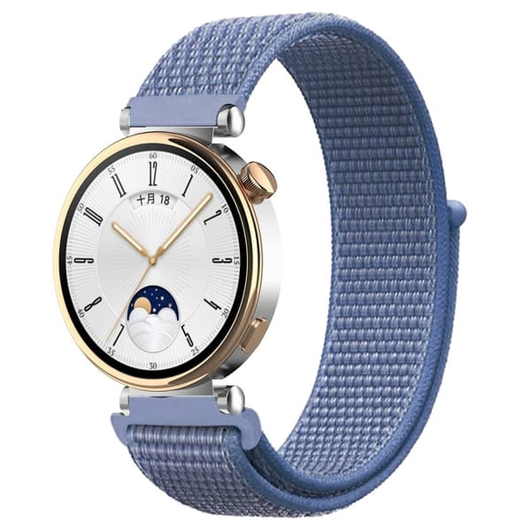 Huawei Watch GT 4 41mm / Garmin Venu 3S Klockarmband 18mm Nylon Loop Justerbart Handledsarmband - Havsblå Blå